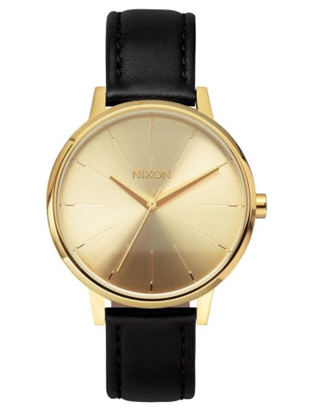Nixon Kensington Watch with Black Leather Strap